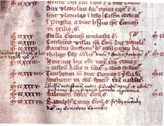 Fragment tekstu z kodeksu