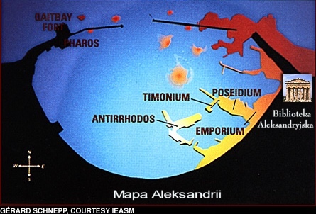 Mapa starożytnej Aleksandrii